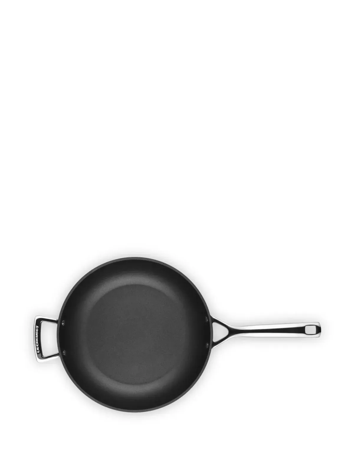 Le Creuset ノンスティック アルミニウム 深型フライパン - ブラック - 画像2