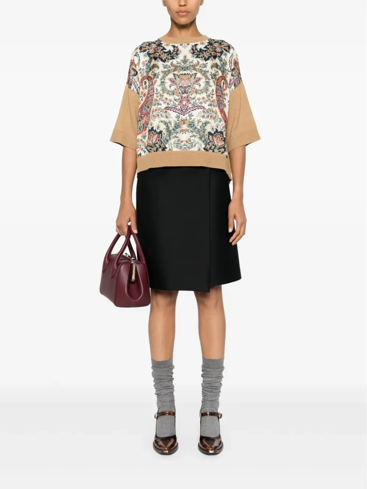 ETRO 花柄プリント ニットセーター - ニュートラルカラー - 画像2