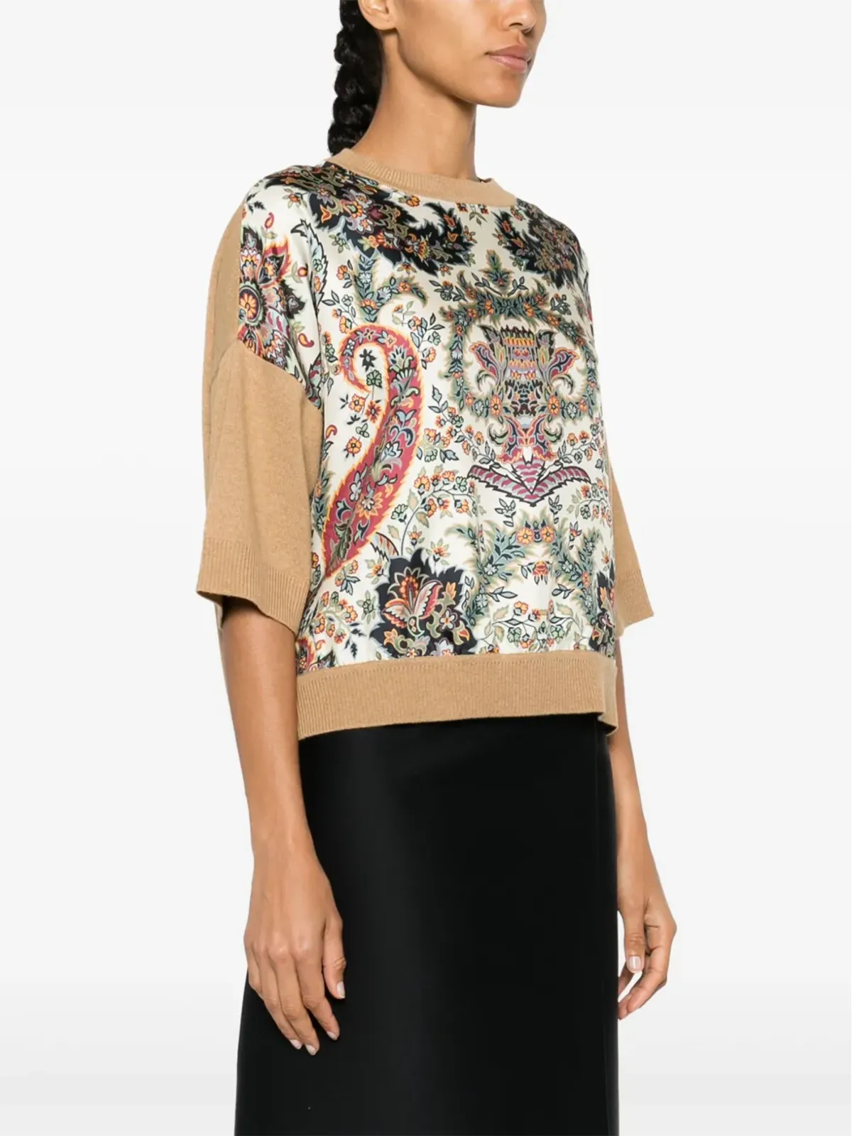 ETRO 花柄プリント ニットセーター - ニュートラルカラー - 画像3