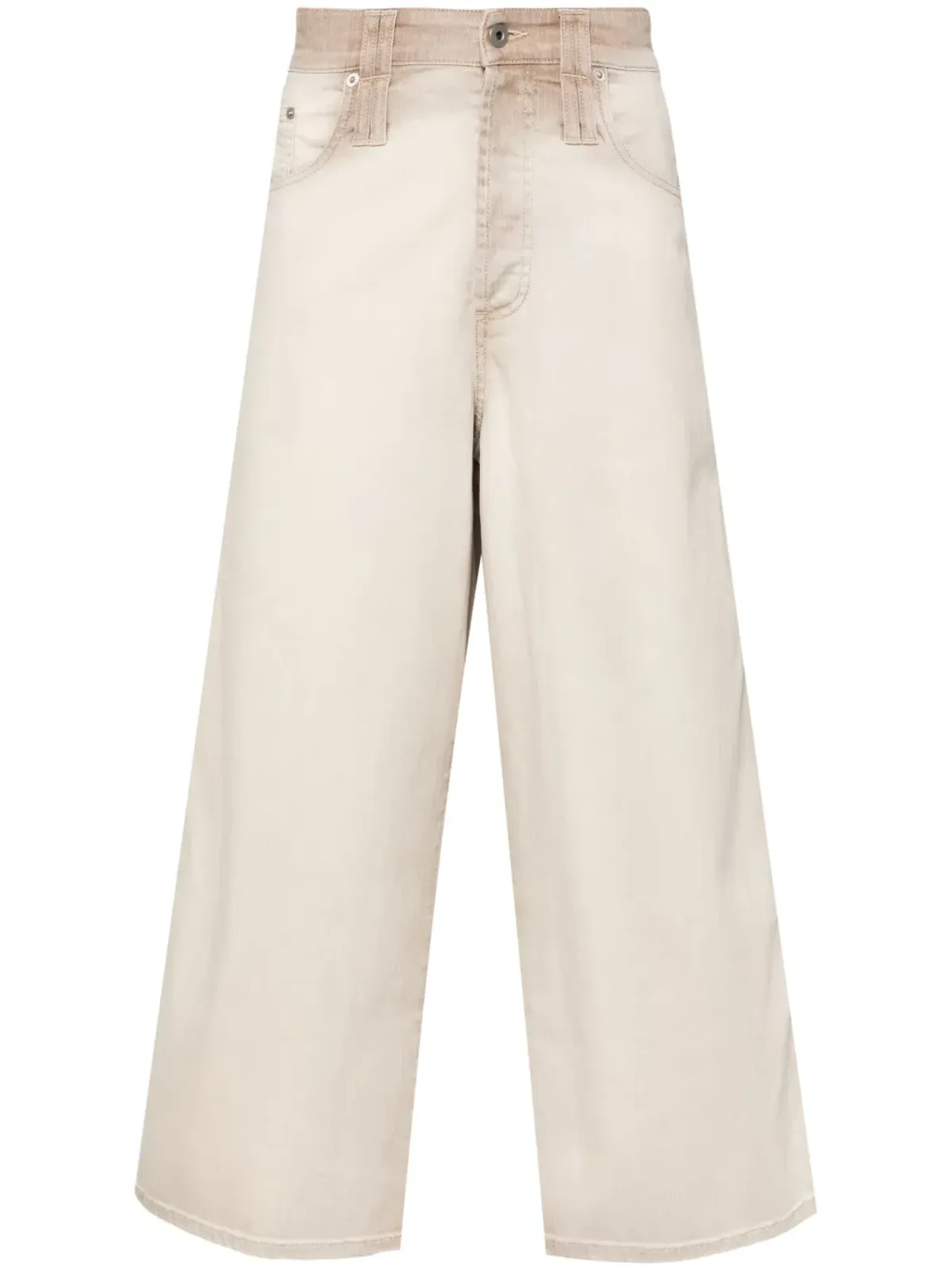 FEDERICO CINA cropped straight-leg trousers - Neutrals - 画像1