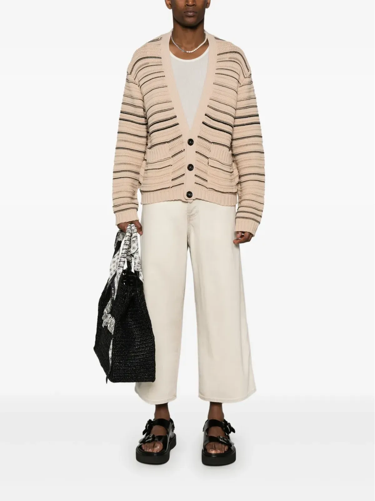 FEDERICO CINA cropped straight-leg trousers - Neutrals - 画像2