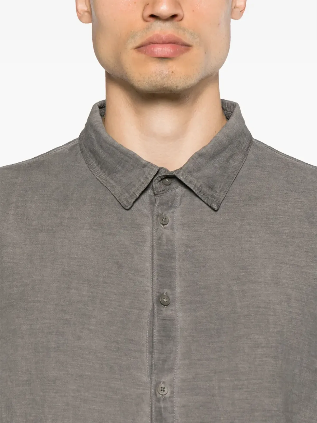 Poème Bohémien クラシックカラー ボタン留めシャツ - Grey - 画像5