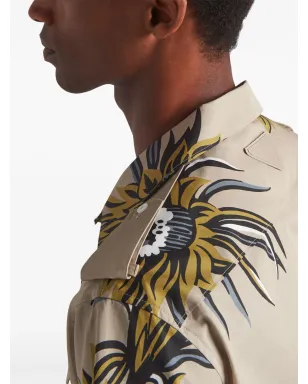 Prada 半袖 フローラルプリント コットンシャツ - サムネイル5