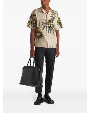 Prada 半袖 フローラルプリント コットンシャツ - サムネイル2