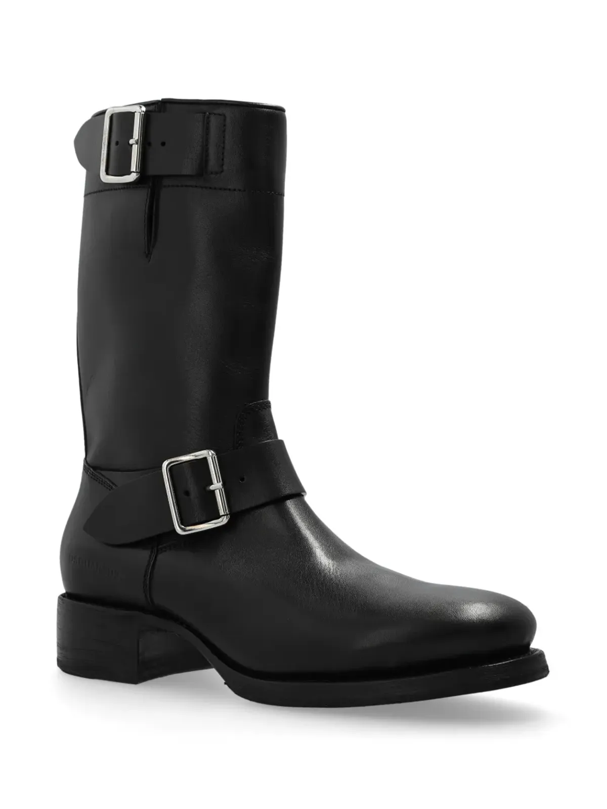 DSQUARED2 バックル付きレザーブーツ - 画像2