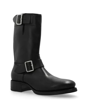 DSQUARED2 バックル付きレザーブーツ - サムネイル2