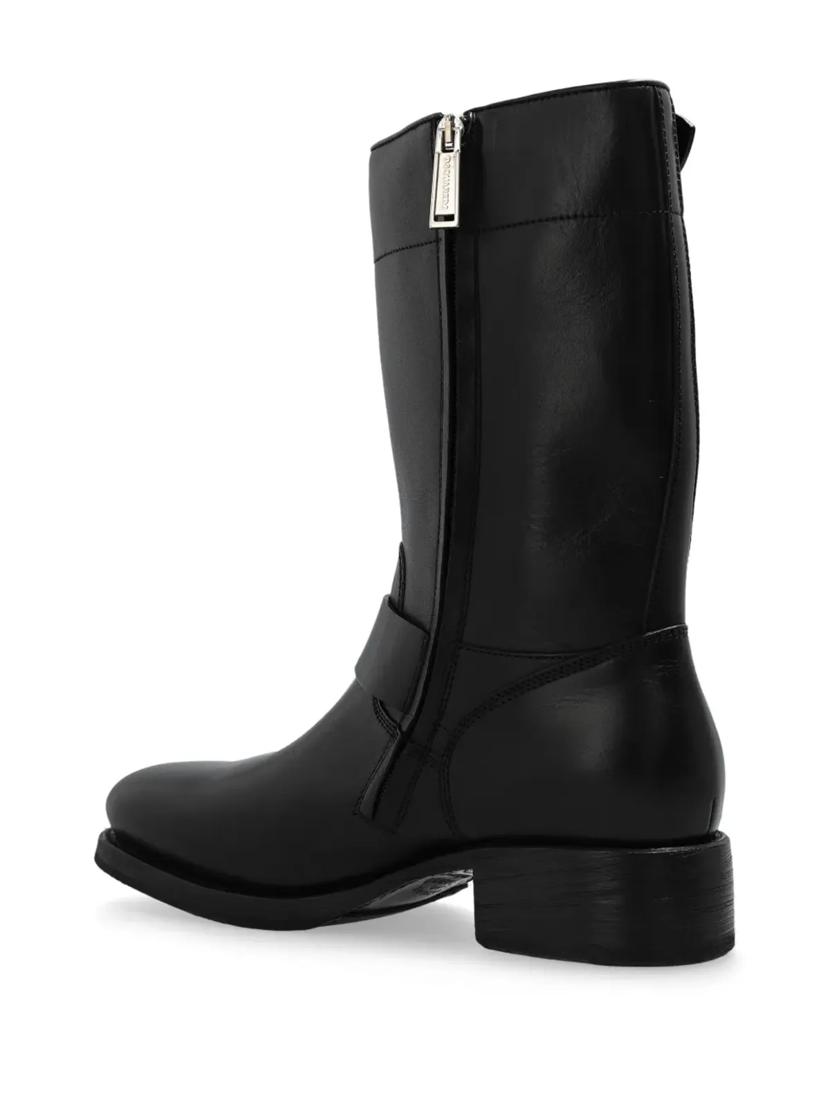 DSQUARED2 バックル付きレザーブーツ - 画像3