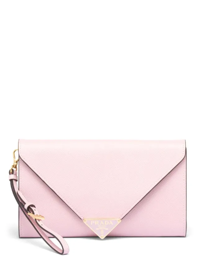 Prada Prada サフィアーノレザー エンベロープ型クラッチバッグ - ピンクの商品画像