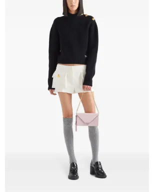 Prada サフィアーノレザー エンベロープ型クラッチバッグ - ピンク - サムネイル2