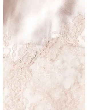 Carine Gilson レーストリム入りシルク ロングローブ - サムネイル3