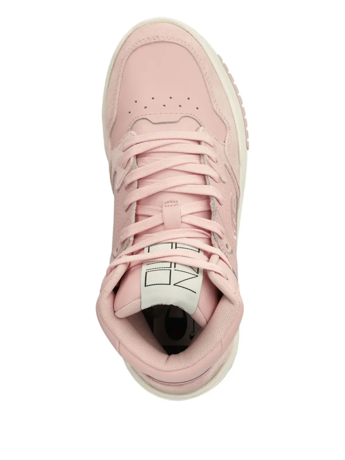 Champion ロゴパッチ付きハイカットスニーカー - 画像3