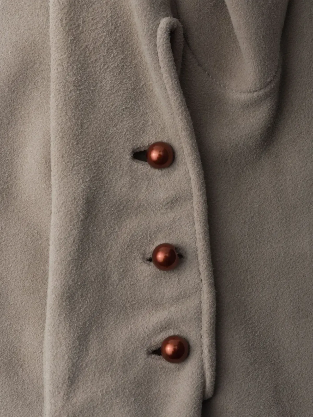 Prada ロング スエード グローブ - グレー - 画像2