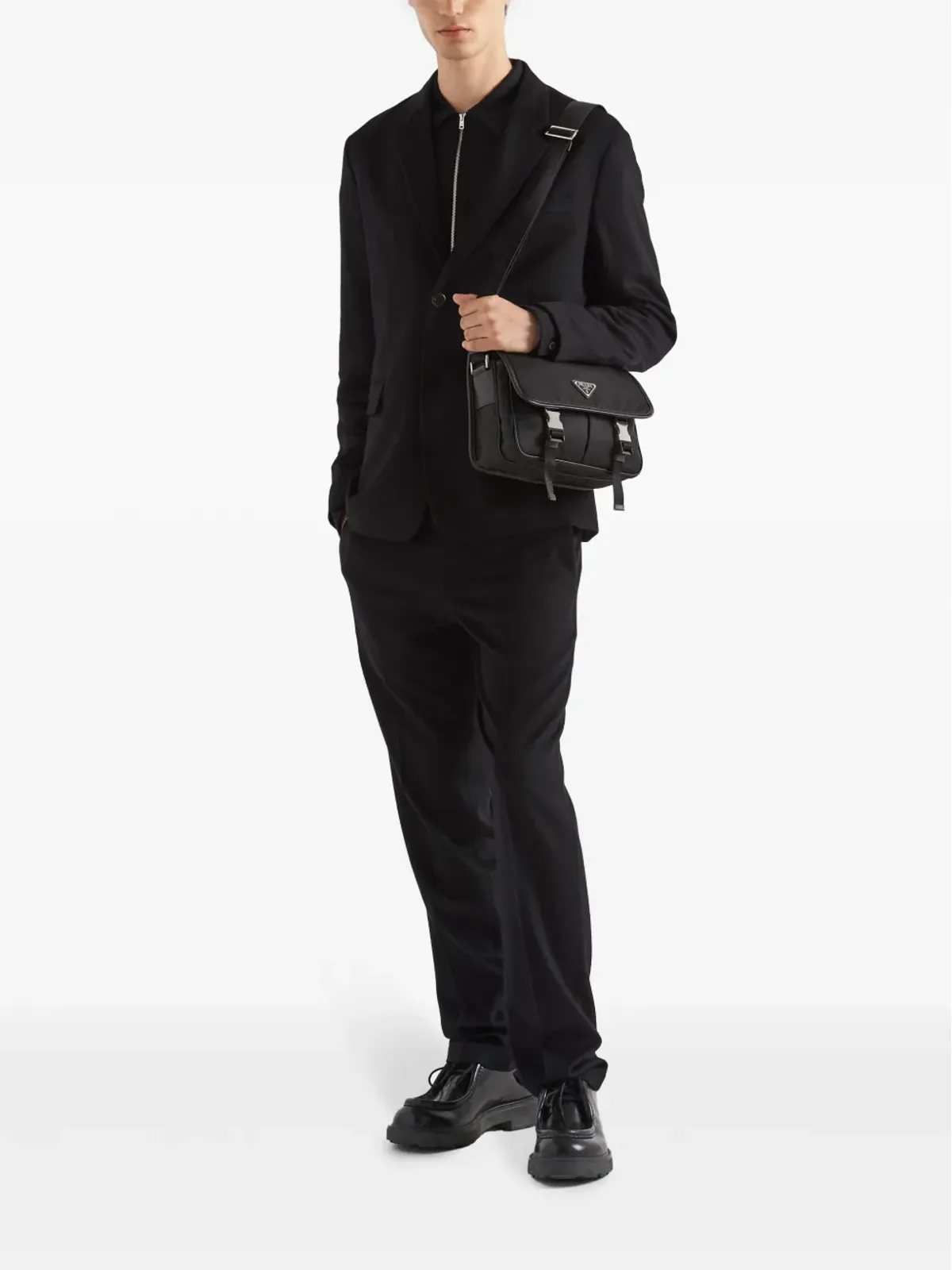 Prada ロゴ・アップリケ Re-Nylon ショルダーバッグ - 画像2