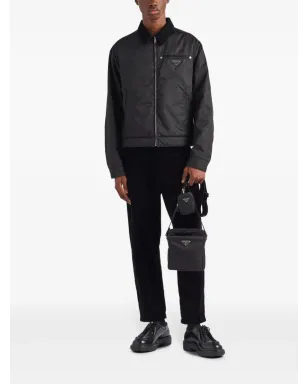Prada トライアングルロゴ メッセンジャーバッグ ブラック - サムネイル2