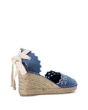 Karl Lagerfeld Kamini カットアウトデニムエスパドリーユ - サムネイル3