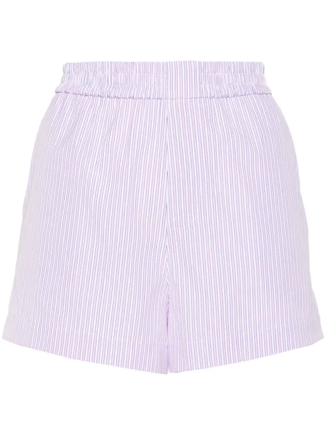 MODES GARMENTS MODES GARMENTS ピンクのストライプコットンショーツの商品画像