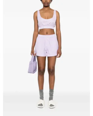 MODES GARMENTS ピンクのストライプコットンショーツ - サムネイル2