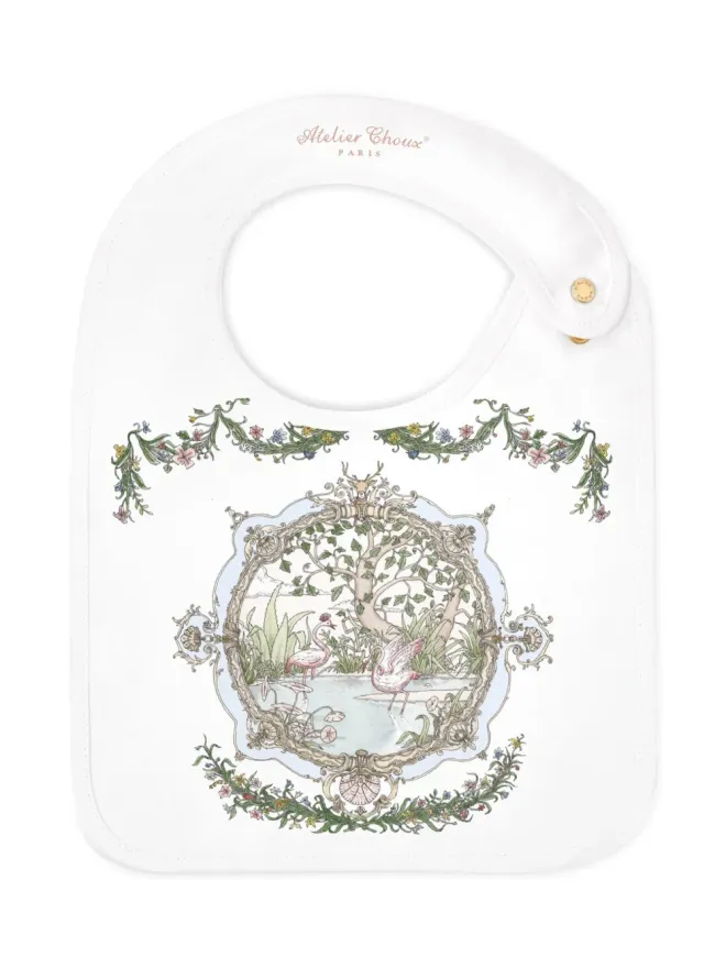Atelier Choux Atelier Choux タペストリープリント オーガニックコットン ビブの商品画像