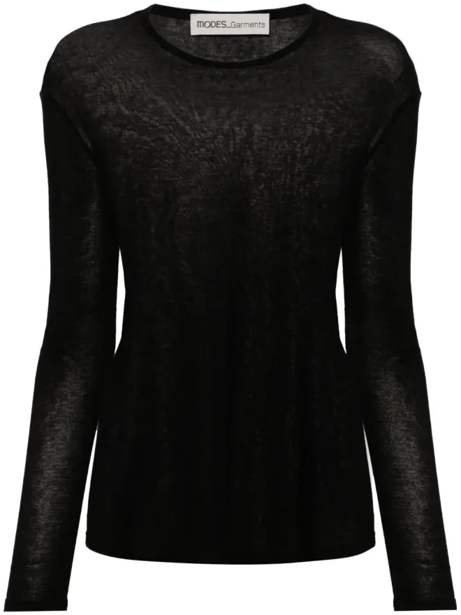 MODES GARMENTS MODES GARMENTS ロングスリーブ コットン Tシャツ - ブラックの商品画像