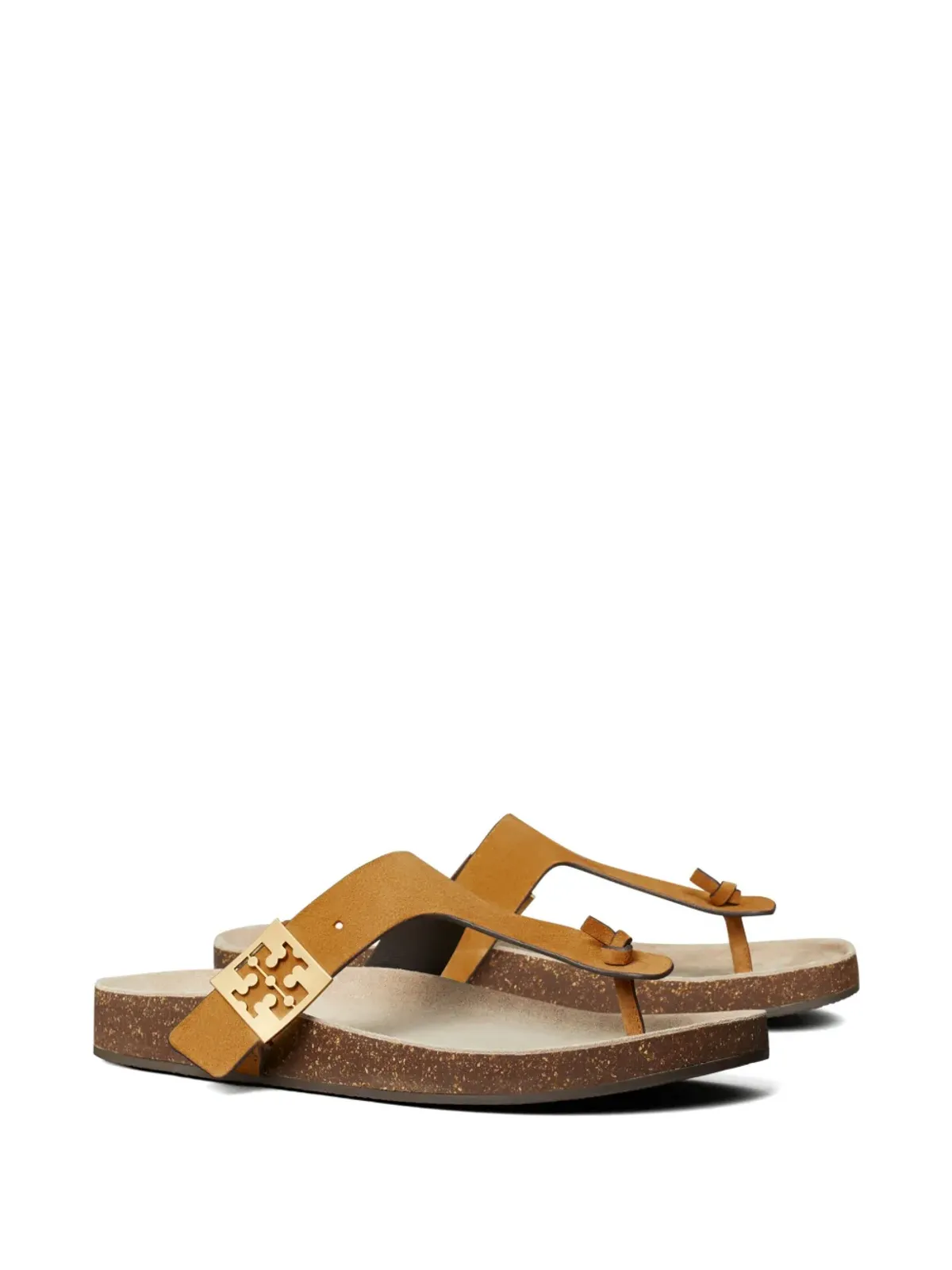 Tory Burch メロー トング レザーサンダル - イエロー - 画像3