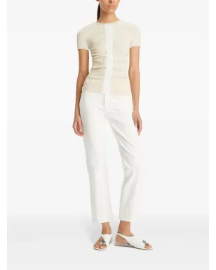 Tory Burch Kick Flare ジーンズ - ホワイト - サムネイル2