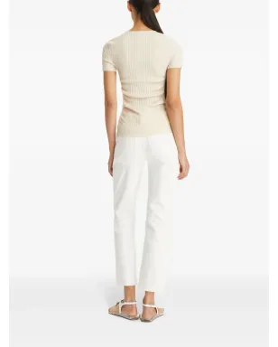 Tory Burch Kick Flare ジーンズ - ホワイト - サムネイル3