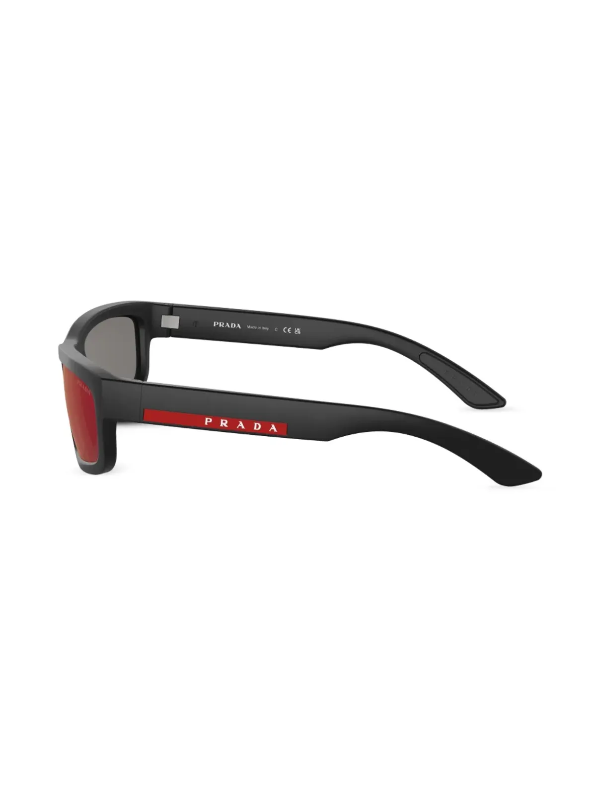 Prada Linea Rossa プリント レクタングルフレーム サングラス - 画像3