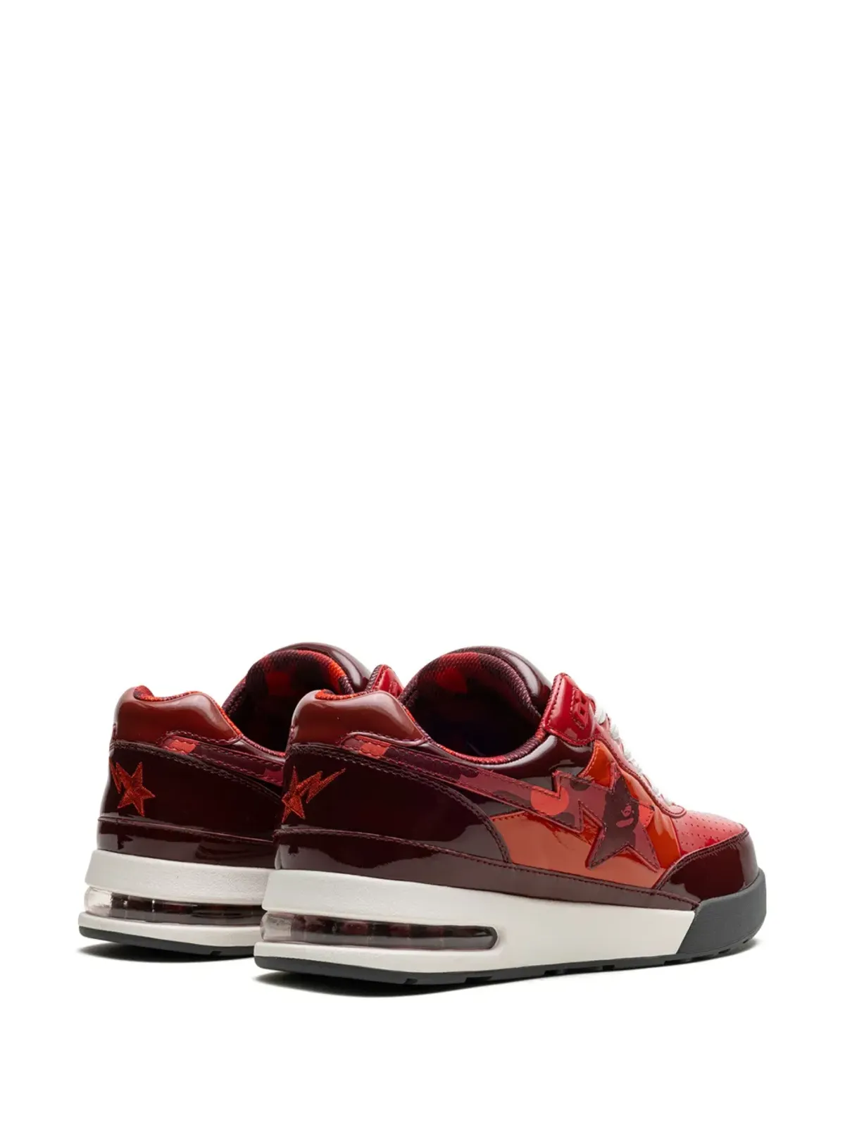 A BATHING APE® Roadsta #1 レッド スニーカー - 画像3