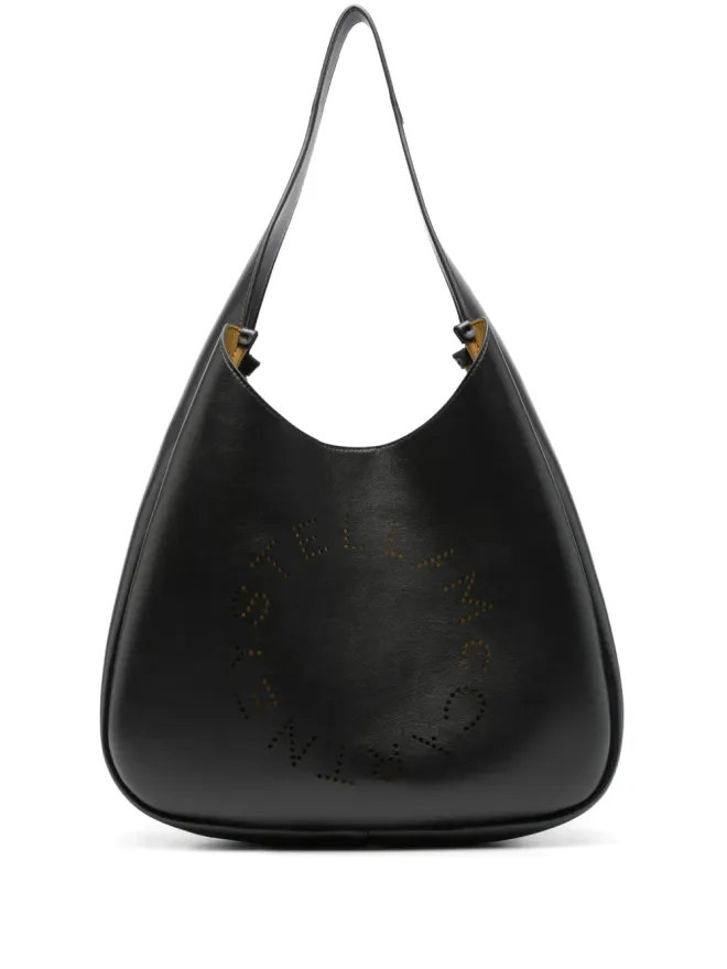 Stella McCartney Stella McCartney カットアウト ロゴ トートバッグ ブラックの商品画像