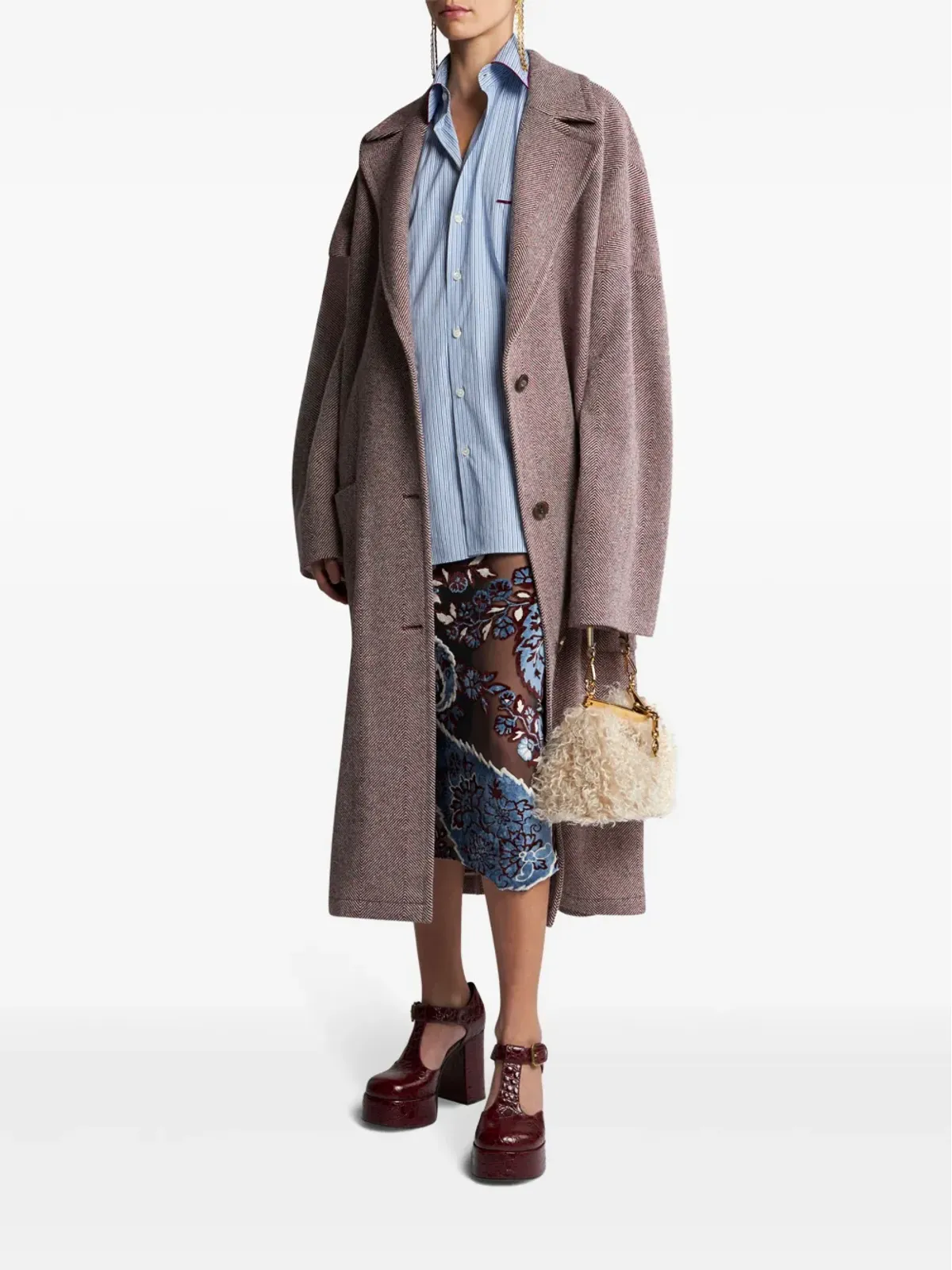 ETRO ストライプ コットンポプリン シャツ - 画像2
