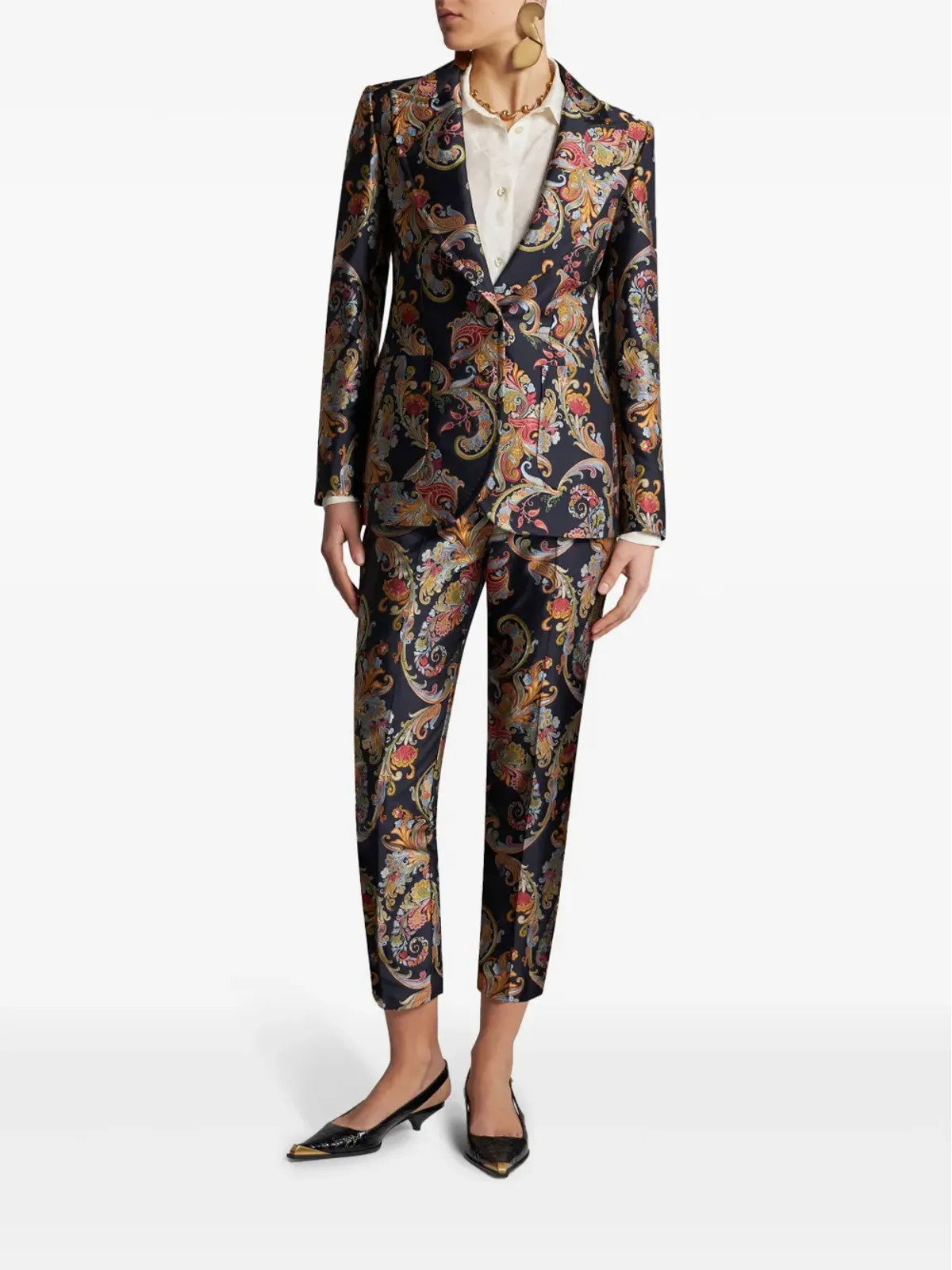 ETRO ペイズリー柄 フィルクーペ・ジャカード ジャケット - ブルー - 画像2