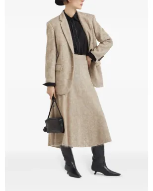 Brunello Cucinelli 透明パネル付きポプリンシャツ ブラック - サムネイル2