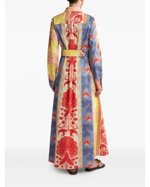 ETRO サマー コットン混紡 シャツドレス - レッド - サムネイル3