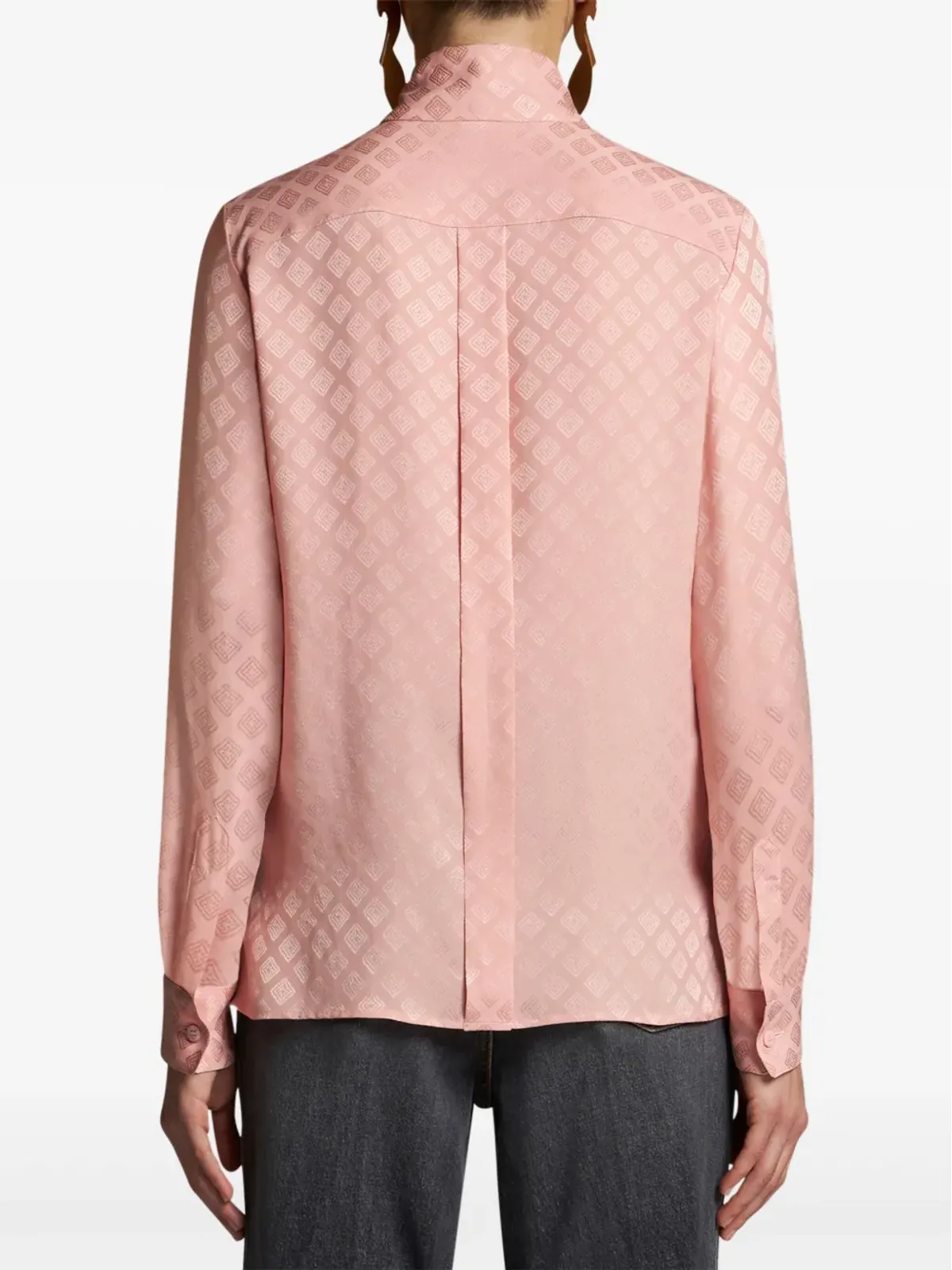ETRO スカーフカラーのジャカード シャツ ピンク - 画像4