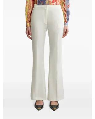 ETRO フレアストレッチコットンパンツ - ホワイト - サムネイル3