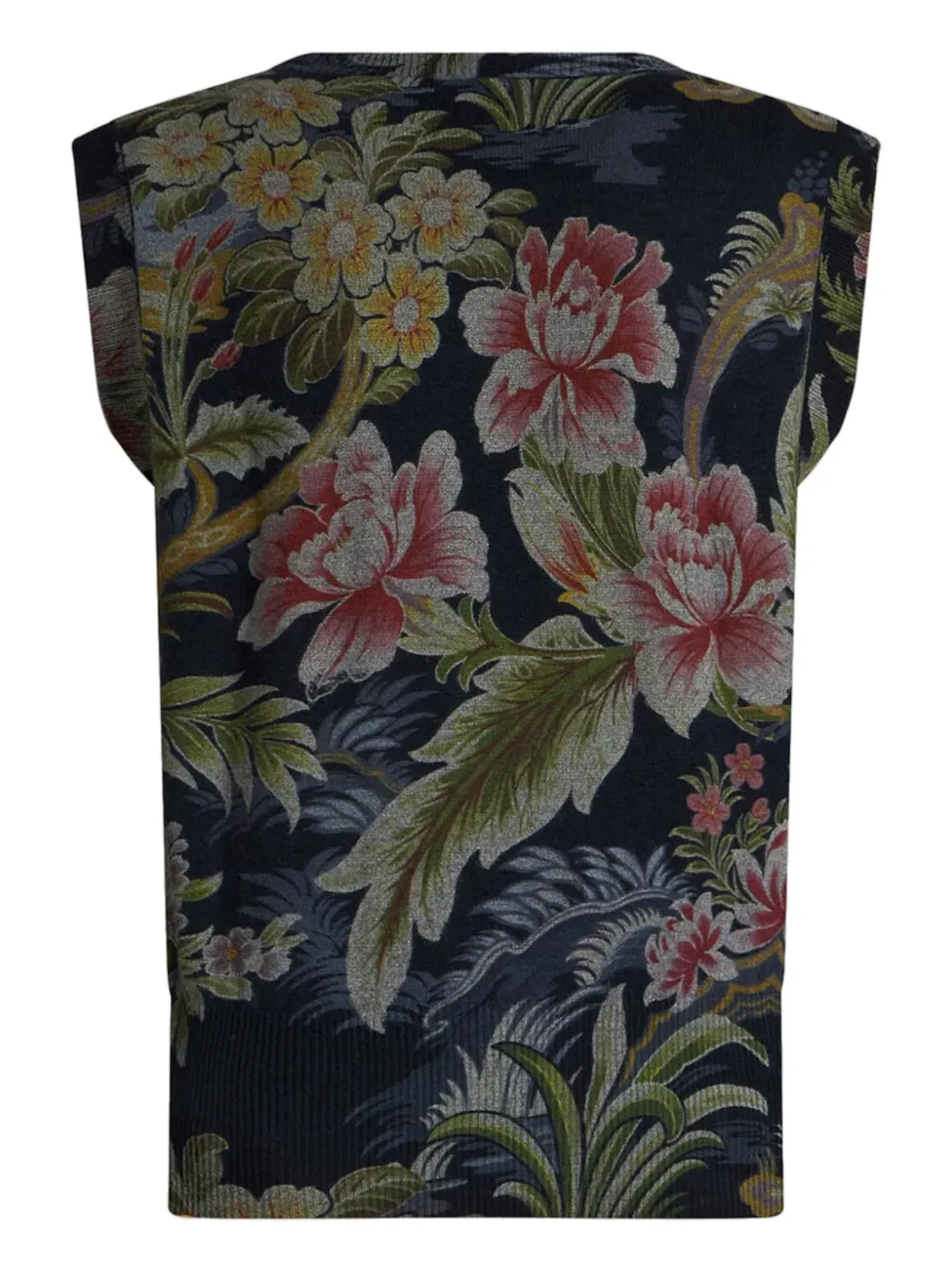 ETRO 花柄プリント ラウンドネック ベスト - 画像2