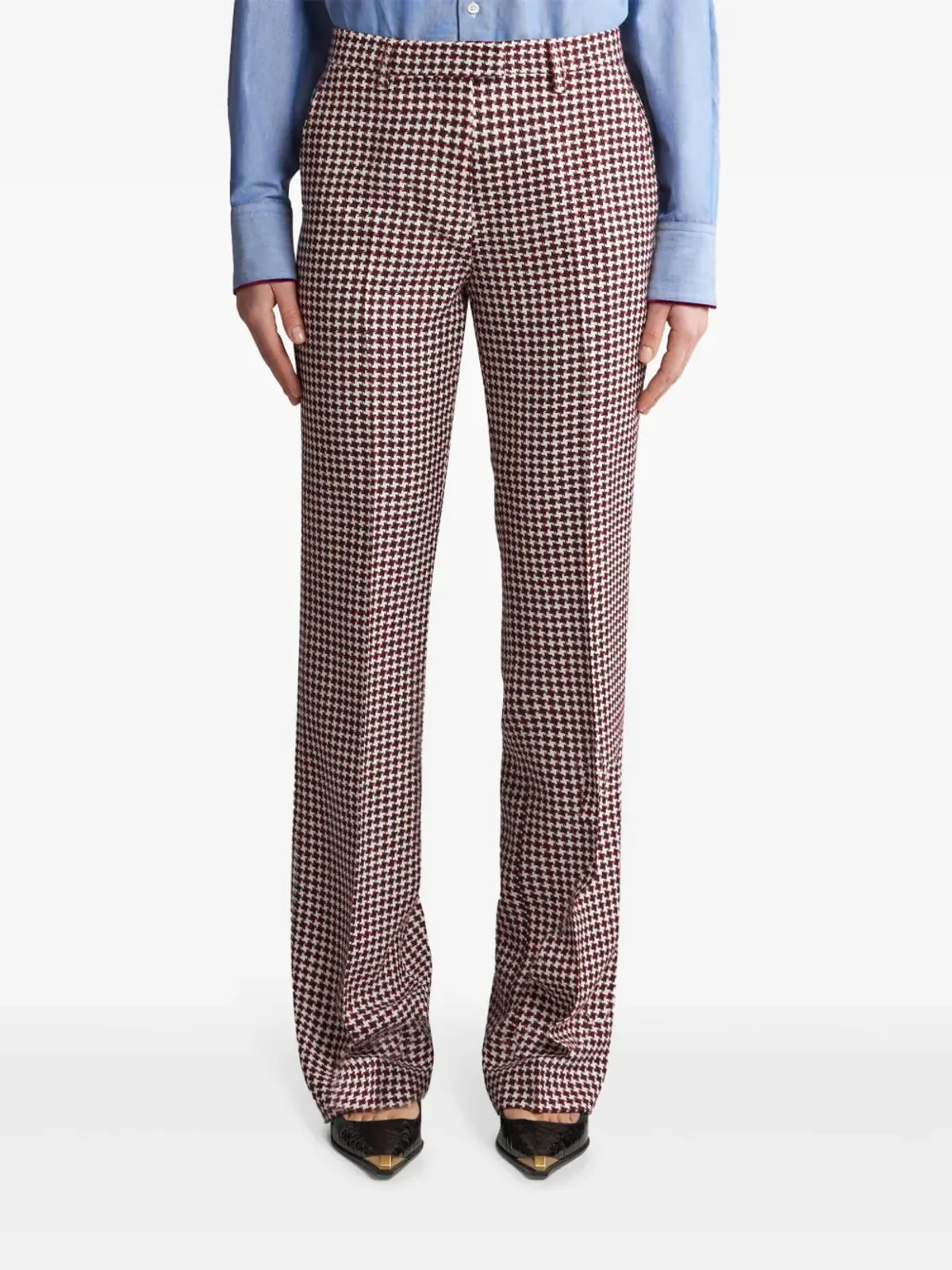 ETRO ストレートレッグ テーラードパンツ ホワイト - 画像3