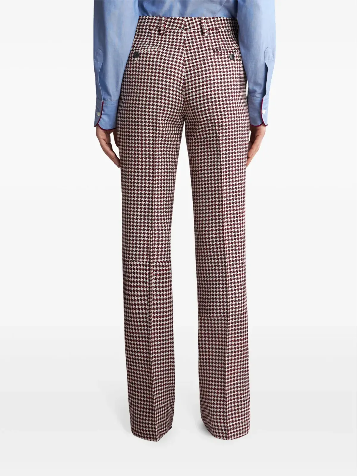 ETRO ストレートレッグ テーラードパンツ ホワイト - 画像4