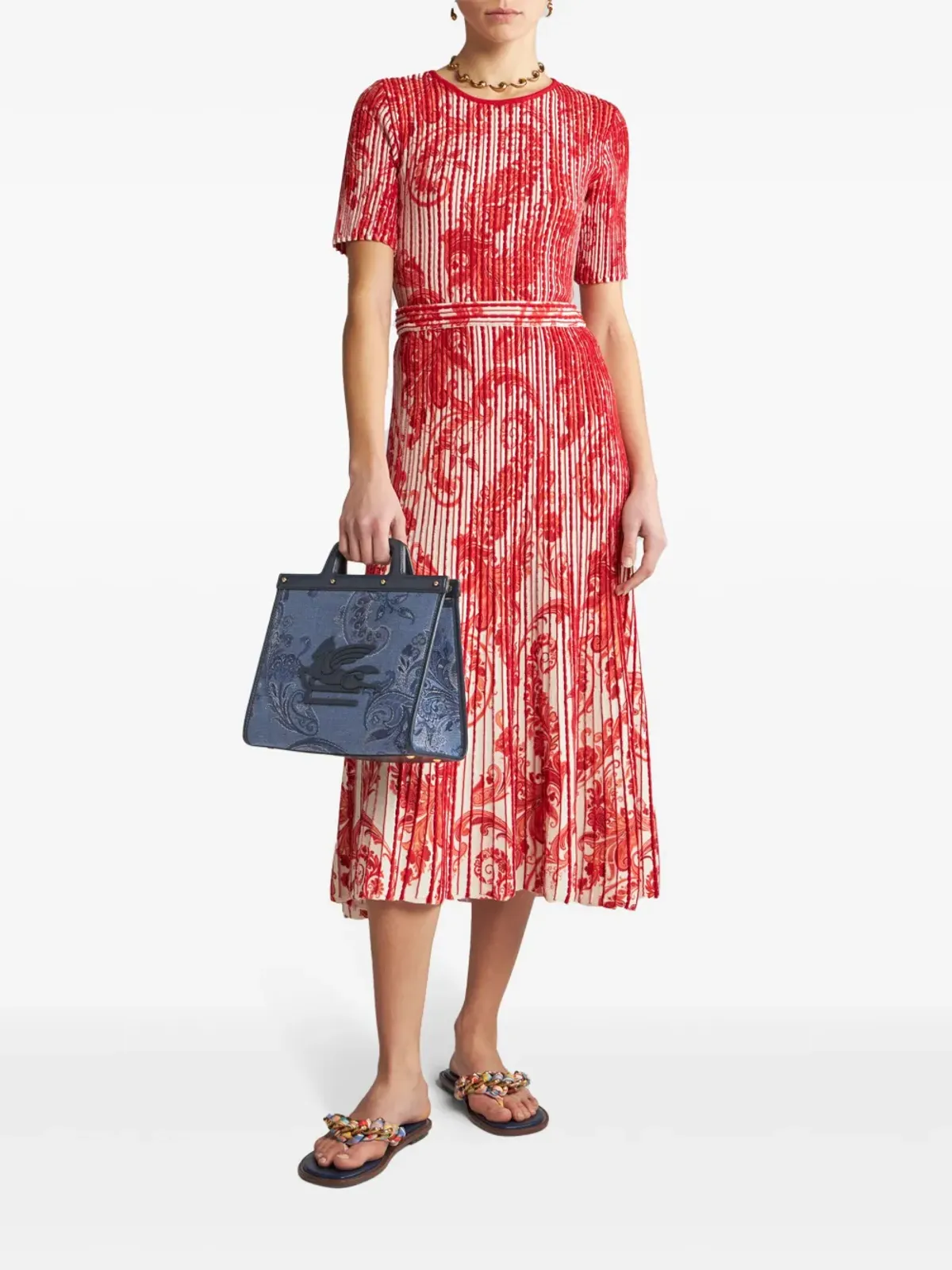 ETRO paisley-print ribbed top - 画像2