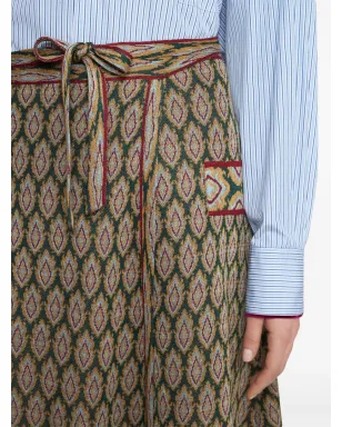 ETRO ジャカードニット ラップミディスカート - サムネイル5