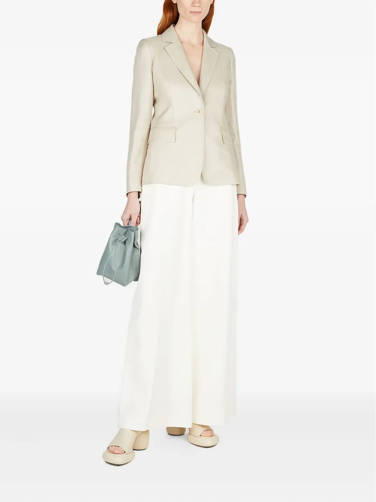 Max Mara シングルブレスト リネンブレザー - ベージュ系 - 画像2