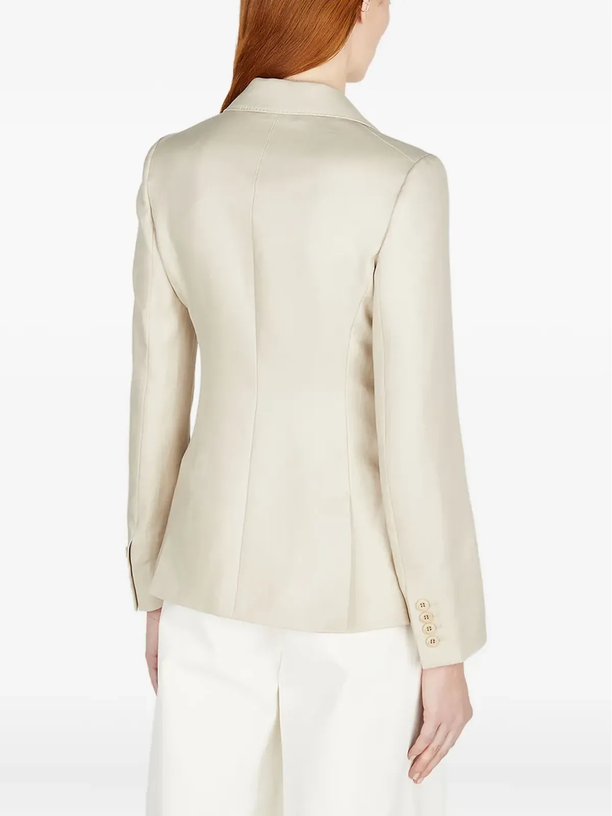 Max Mara シングルブレスト リネンブレザー - ベージュ系 - 画像4