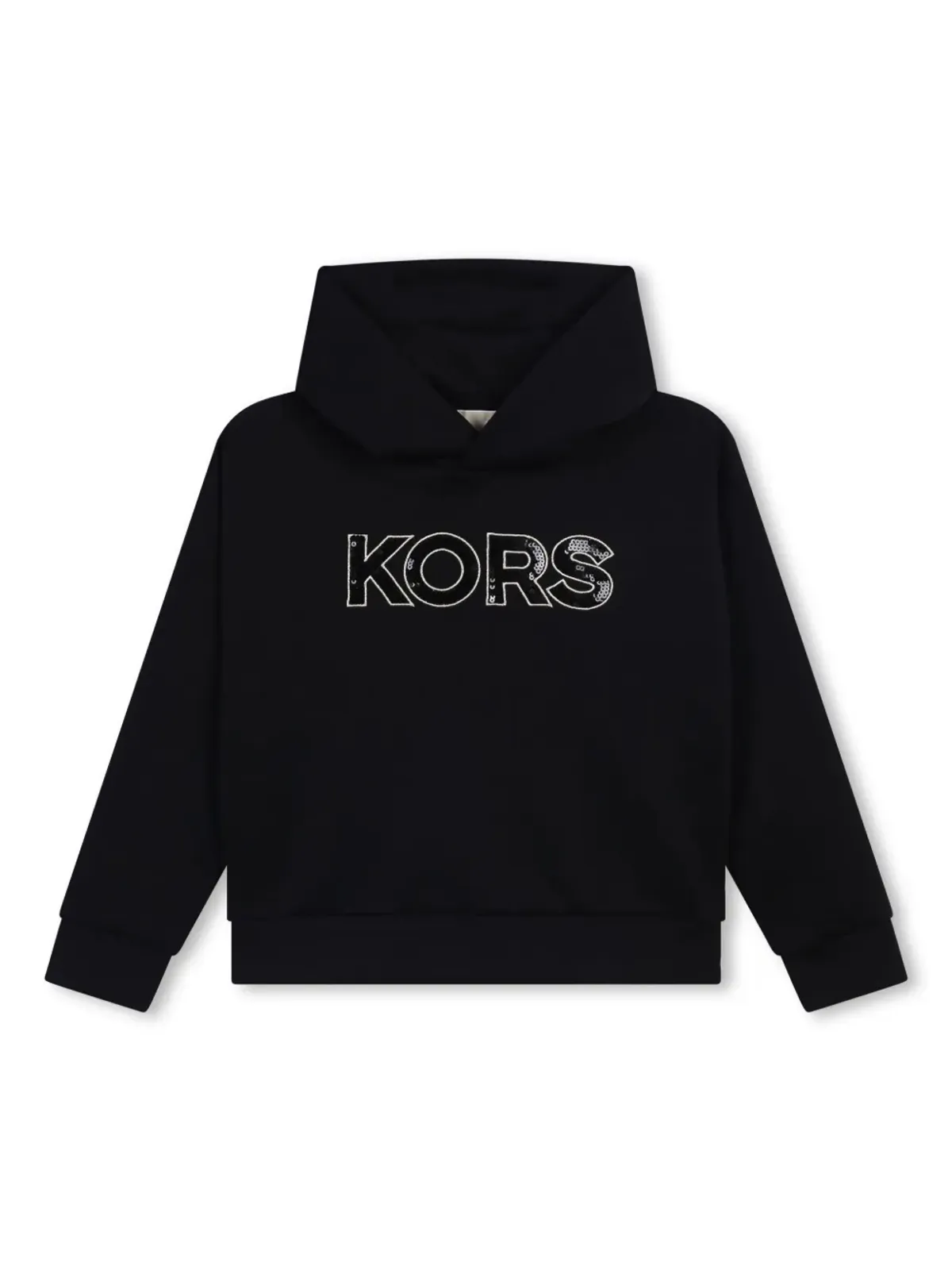 Michael Kors Kids スパンコールロゴ入りジャージーフード付きパーカー - 画像1