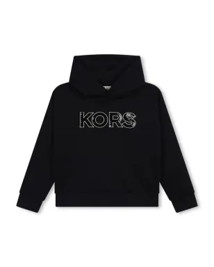 Michael Kors Kids スパンコールロゴ入りジャージーフード付きパーカー - サムネイル1