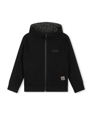 Lanvin Enfant フード付きジャケット - ブラック - サムネイル1