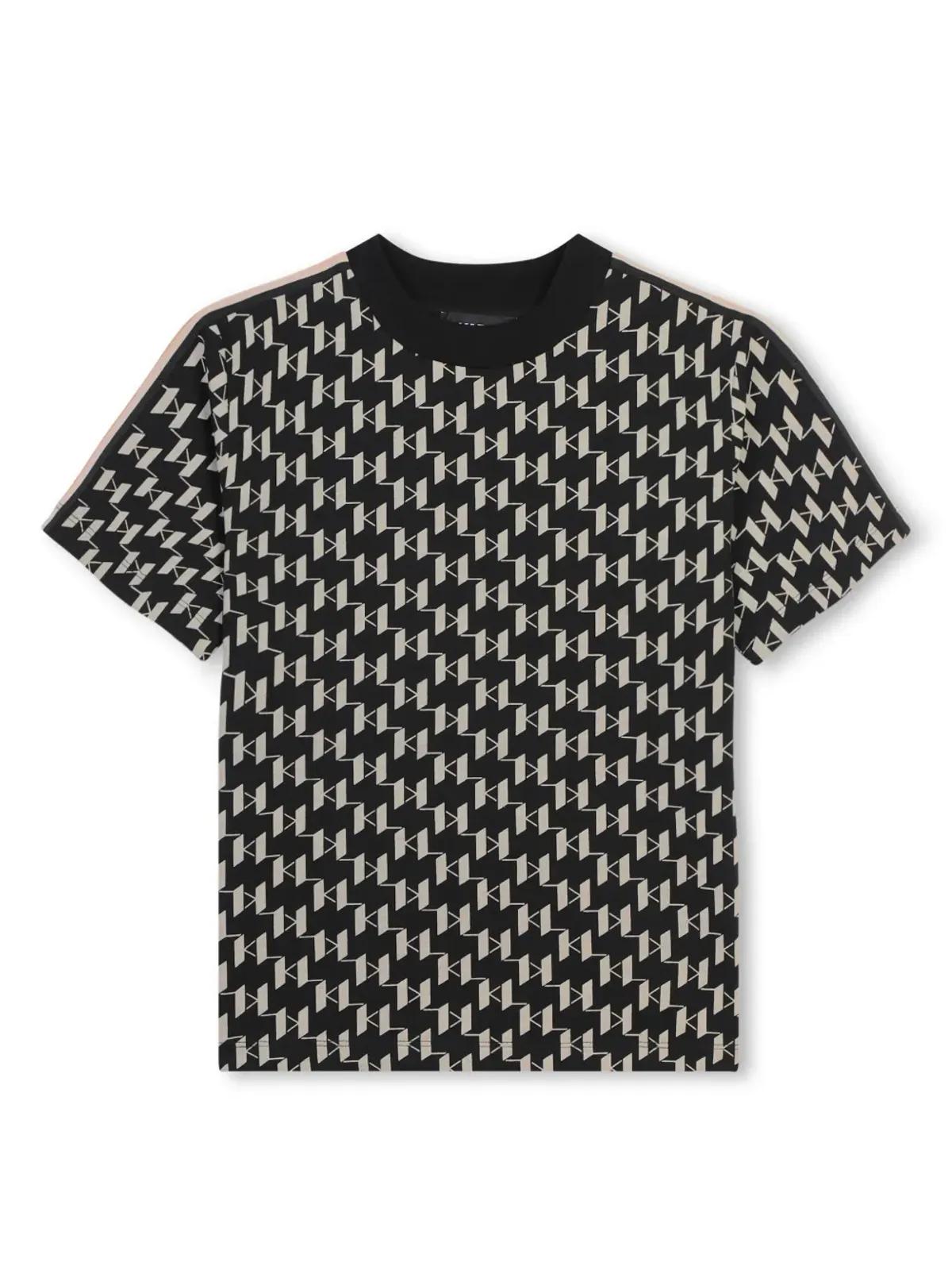 Karl Lagerfeld Kids モノグラムプリント コットン Tシャツ - 画像1
