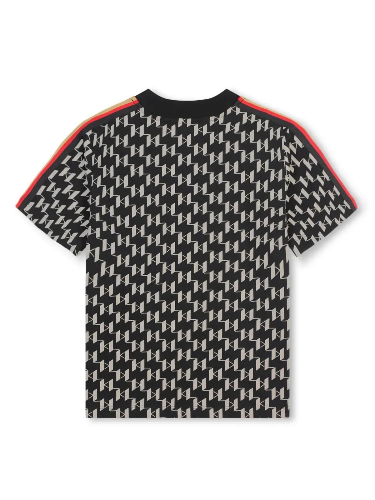 Karl Lagerfeld Kids モノグラムプリント コットン Tシャツ - 画像2