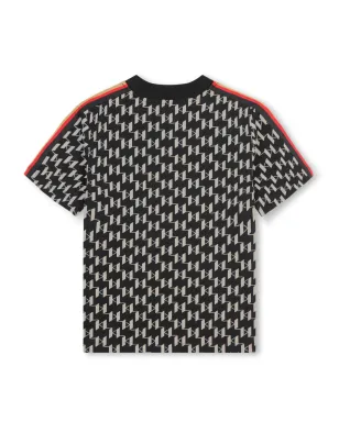 Karl Lagerfeld Kids モノグラムプリント コットン Tシャツ - サムネイル2