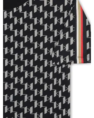 Karl Lagerfeld Kids モノグラムプリント コットン Tシャツ - サムネイル3
