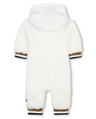 BOSS Kidswear ロゴアップリケ フェイクシェアリング ロンパース - サムネイル2